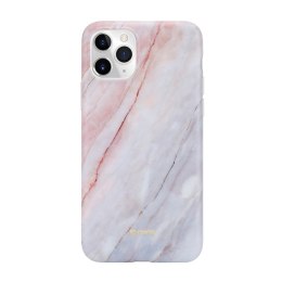 Crong Marble Case - Etui iPhone 11 Pro (różowy) Crong