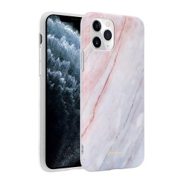 Crong Marble Case - Etui iPhone 11 Pro (różowy) Crong
