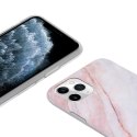 Crong Marble Case - Etui iPhone 11 Pro (różowy) Crong