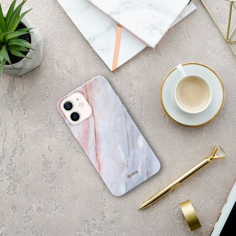 Crong Marble Case - Etui iPhone 12 Mini (różowy) Crong Crong Marble Case - Etui iPhone 12 Mini (różowy) Crong