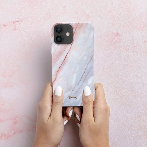 Crong Marble Case - Etui iPhone 12 Mini (różowy) Crong Crong Marble Case - Etui iPhone 12 Mini (różowy) Crong