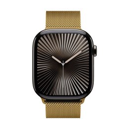 Crong Milano Steel - Pasek ze stali nierdzewnej do Apple Watch 44/45/46/49 mm (złoty) Crong