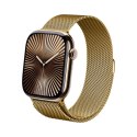 Crong Milano Steel - Pasek ze stali nierdzewnej do Apple Watch 44/45/46/49 mm (złoty) Crong