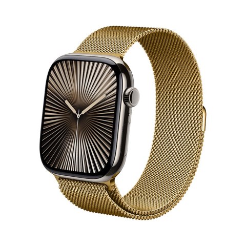 Crong Milano Steel - Pasek ze stali nierdzewnej do Apple Watch 44/45/46/49 mm (złoty) Crong Crong Milano Steel - Pasek ze stali nierdzewnej do Apple Watch 44/45/46/49 mm (złoty) Crong