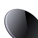 Crong PowerSpot Fast Wireless Charger - Aluminiowa ładowarka bezprzewodowa Qi 15W USB-C z powłoką ze szkła hartowanego (Shadow B Crong
