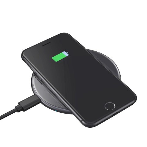 Crong PowerSpot Fast Wireless Charger - Aluminiowa ładowarka bezprzewodowa Qi 15W USB-C z powłoką ze szkła hartowanego (Shadow B Crong Crong PowerSpot Fast Wireless Charger - Aluminiowa ładowarka bezprzewodowa Qi 15W USB-C z powłoką ze szkła hartowanego (Shadow B Crong