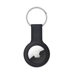 Crong Silicone Case with Key Ring - Etui ochronne brelok do Apple AirTag (czarny) Crong