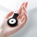 Crong Silicone Case with Key Ring - Etui ochronne brelok do Apple AirTag (czarny) Crong