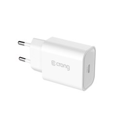 Crong USB-C Travel Charger - Ładowarka sieciowa USB-C Power Delivery 20W (biały) Crong