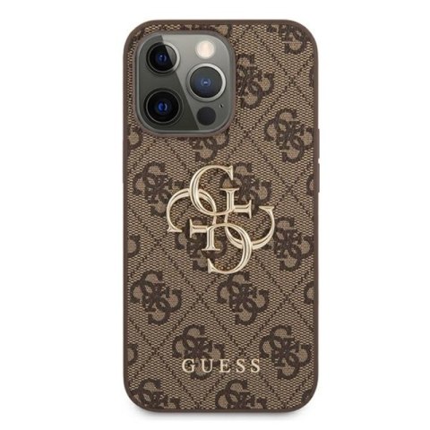 Guess 4G Big Metal Logo - Etui iPhone 13 Pro Max (brązowy) Guess Guess 4G Big Metal Logo - Etui iPhone 13 Pro Max (brązowy) Guess