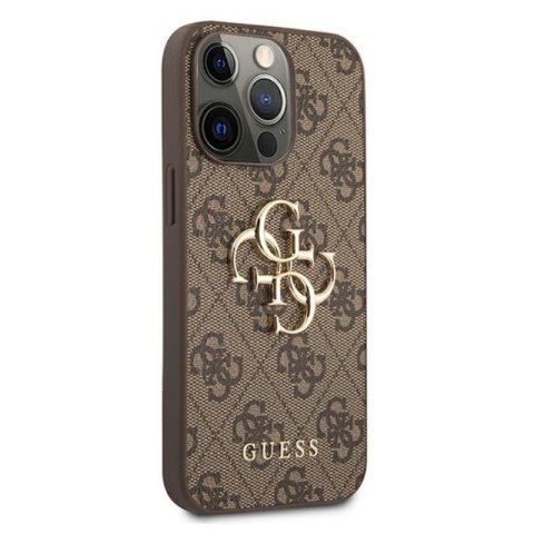 Guess 4G Big Metal Logo - Etui iPhone 13 Pro Max (brązowy) Guess Guess 4G Big Metal Logo - Etui iPhone 13 Pro Max (brązowy) Guess