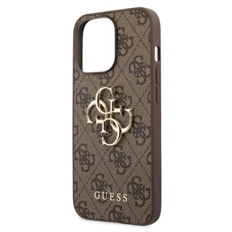 Guess 4G Big Metal Logo - Etui iPhone 13 Pro Max (brązowy) Guess Guess 4G Big Metal Logo - Etui iPhone 13 Pro Max (brązowy) Guess