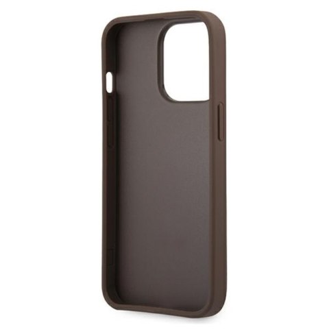 Guess 4G Big Metal Logo - Etui iPhone 13 Pro Max (brązowy) Guess Guess 4G Big Metal Logo - Etui iPhone 13 Pro Max (brązowy) Guess