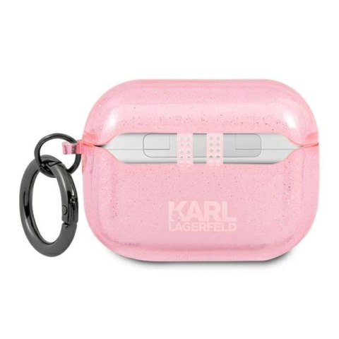 Karl Lagerfeld Karl Head Glitter - Etui Airpods Pro (różowy) Karl Lagerfeld Karl Lagerfeld Karl Head Glitter - Etui Airpods Pro (różowy) Karl Lagerfeld
