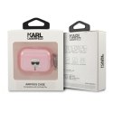Karl Lagerfeld Karl Head Glitter - Etui Airpods Pro (różowy) Karl Lagerfeld