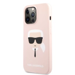 Karl Lagerfeld Silicone Ikonik Karl`s Head - Etui iPhone 13 Pro Max (różowy) Karl Lagerfeld