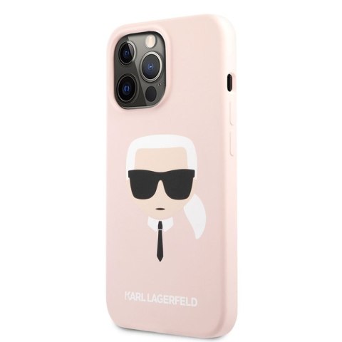 Karl Lagerfeld Silicone Ikonik Karl`s Head - Etui iPhone 13 Pro Max (różowy) Karl Lagerfeld Karl Lagerfeld Silicone Ikonik Karl`s Head - Etui iPhone 13 Pro Max (różowy) Karl Lagerfeld