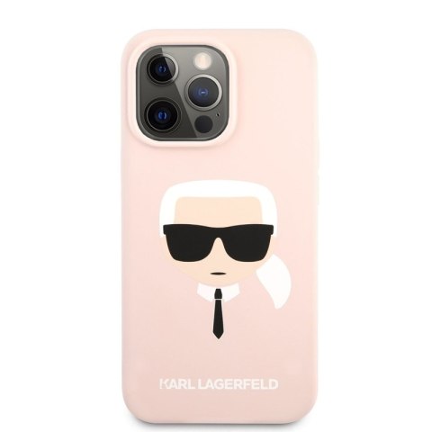 Karl Lagerfeld Silicone Ikonik Karl`s Head - Etui iPhone 13 Pro Max (różowy) Karl Lagerfeld Karl Lagerfeld Silicone Ikonik Karl`s Head - Etui iPhone 13 Pro Max (różowy) Karl Lagerfeld