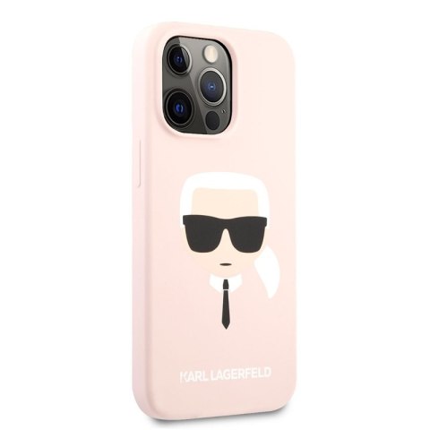 Karl Lagerfeld Silicone Ikonik Karl`s Head - Etui iPhone 13 Pro Max (różowy) Karl Lagerfeld Karl Lagerfeld Silicone Ikonik Karl`s Head - Etui iPhone 13 Pro Max (różowy) Karl Lagerfeld