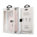 Karl Lagerfeld Silicone Ikonik Karl`s Head - Etui iPhone 13 Pro Max (różowy) Karl Lagerfeld