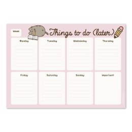 Pusheen - Planner tygodniowy na biurko z kolekcji Rose 54 kartki Pusheen