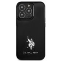 US Polo Assn Horses Logo - Etui iPhone 13 Pro Max (czarny) US Polo