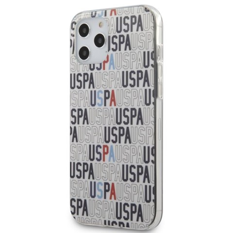 US Polo Assn Logo Mania - Etui iPhone 12 Pro Max (biały) US Polo