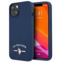 US Polo Assn Silicone Logo - Etui iPhone 13 mini (granatowy) US Polo