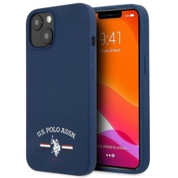 US Polo Assn Silicone Logo - Etui iPhone 13 mini (granatowy) US Polo