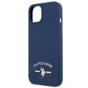 US Polo Assn Silicone Logo - Etui iPhone 13 mini (granatowy) US Polo
