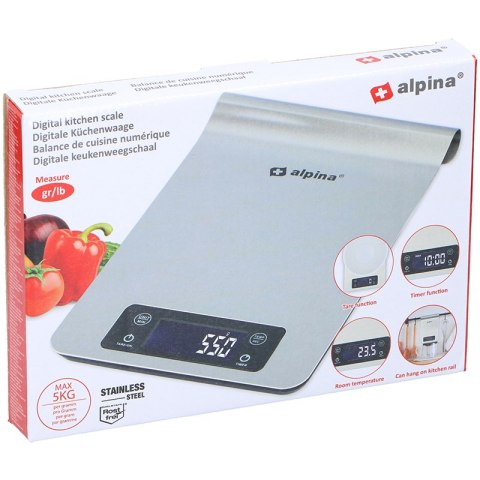 Alpina - elektroniczna waga kuchenna do 5 kg Alpina Alpina - elektroniczna waga kuchenna do 5 kg Alpina