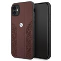 BMW Leather Curve Perforate HC - Etui iPhone 11 (czerwony) BMW