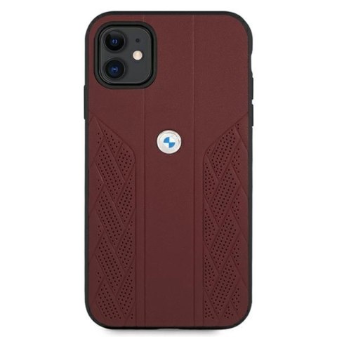 BMW Leather Curve Perforate HC - Etui iPhone 11 (czerwony) BMW BMW Leather Curve Perforate HC - Etui iPhone 11 (czerwony) BMW