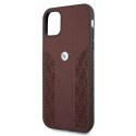 BMW Leather Curve Perforate HC - Etui iPhone 11 (czerwony) BMW