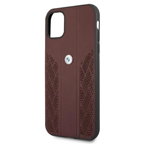 BMW Leather Curve Perforate HC - Etui iPhone 11 (czerwony) BMW BMW Leather Curve Perforate HC - Etui iPhone 11 (czerwony) BMW