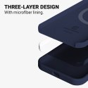 Crong Color Cover Magnetic - Etui iPhone 13 Pro Max MagSafe (granatowy) Crong