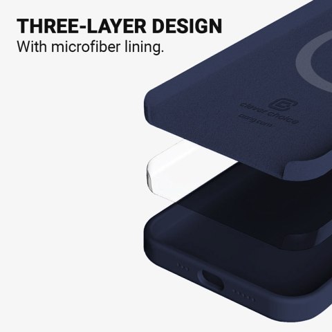 Crong Color Cover Magnetic - Etui iPhone 13 Pro Max MagSafe (granatowy) Crong Crong Color Cover Magnetic - Etui iPhone 13 Pro Max MagSafe (granatowy) Crong