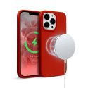 Crong Color Cover Magnetic - Etui iPhone 13 Pro MagSafe (czerwony) Crong