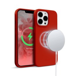 Crong Color Cover Magnetic - Etui iPhone 13 Pro MagSafe (czerwony) Crong