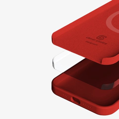 Crong Color Cover Magnetic - Etui iPhone 13 Pro MagSafe (czerwony) Crong Crong Color Cover Magnetic - Etui iPhone 13 Pro MagSafe (czerwony) Crong