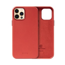 Crong Essential Cover - Etui ze skóry ekologicznej iPhone 12 Pro Max (czerwony) Crong