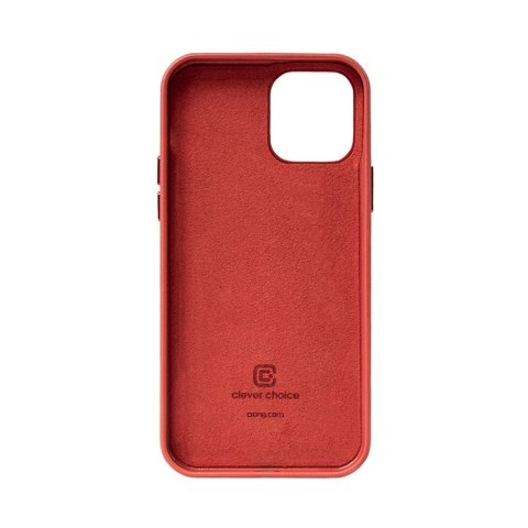 Crong Essential Cover - Etui ze skóry ekologicznej iPhone 12 Pro Max (czerwony) Crong Crong Essential Cover - Etui ze skóry ekologicznej iPhone 12 Pro Max (czerwony) Crong