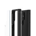 Crong Hybrid Clear Cover - Etui Samsung Galaxy S22 Ultra (czarny) Crong