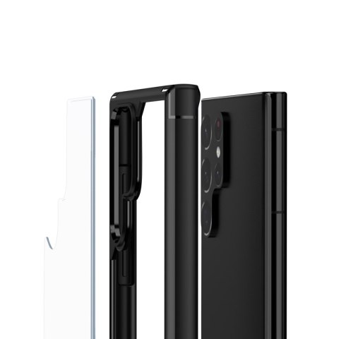 Crong Hybrid Clear Cover - Etui Samsung Galaxy S22 Ultra (czarny) Crong Crong Hybrid Clear Cover - Etui Samsung Galaxy S22 Ultra (czarny) Crong
