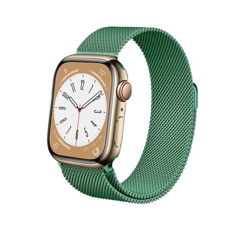 Crong Milano Steel - Pasek ze stali nierdzewnej do Apple Watch 44/45/46/49 mm (zielony) Crong Crong Milano Steel - Pasek ze stali nierdzewnej do Apple Watch 44/45/46/49 mm (zielony) Crong