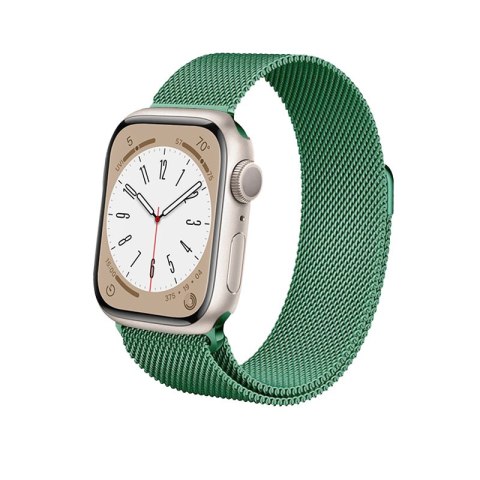 Crong Milano Steel - Pasek ze stali nierdzewnej do Apple Watch 44/45/46/49 mm (zielony) Crong Crong Milano Steel - Pasek ze stali nierdzewnej do Apple Watch 44/45/46/49 mm (zielony) Crong