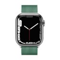 Crong Milano Steel - Pasek ze stali nierdzewnej do Apple Watch 44/45/46/49 mm (zielony) Crong