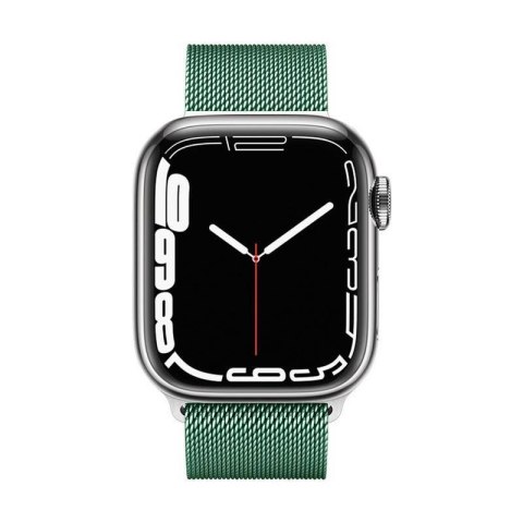 Crong Milano Steel - Pasek ze stali nierdzewnej do Apple Watch 44/45/46/49 mm (zielony) Crong Crong Milano Steel - Pasek ze stali nierdzewnej do Apple Watch 44/45/46/49 mm (zielony) Crong