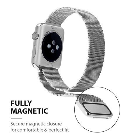 Crong Milano Steel - Pasek ze stali nierdzewnej do Apple Watch 44/45/46/49 mm (zielony) Crong Crong Milano Steel - Pasek ze stali nierdzewnej do Apple Watch 44/45/46/49 mm (zielony) Crong