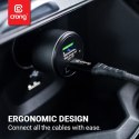 Crong Power Car Charger 63W - Ładowarka samochodowa USB-C PD 45W + USB QC 3.0 18W (czarny) Crong